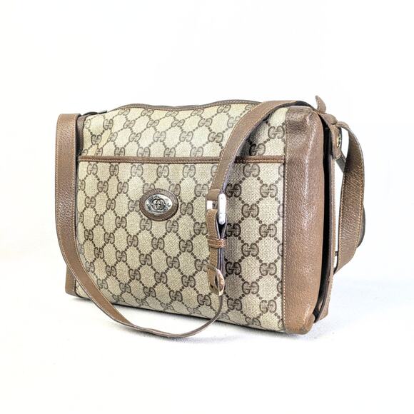 Pre-loved GUCCI Monogram Coated Canvas Crossbody Bag - Picture 1 of 11